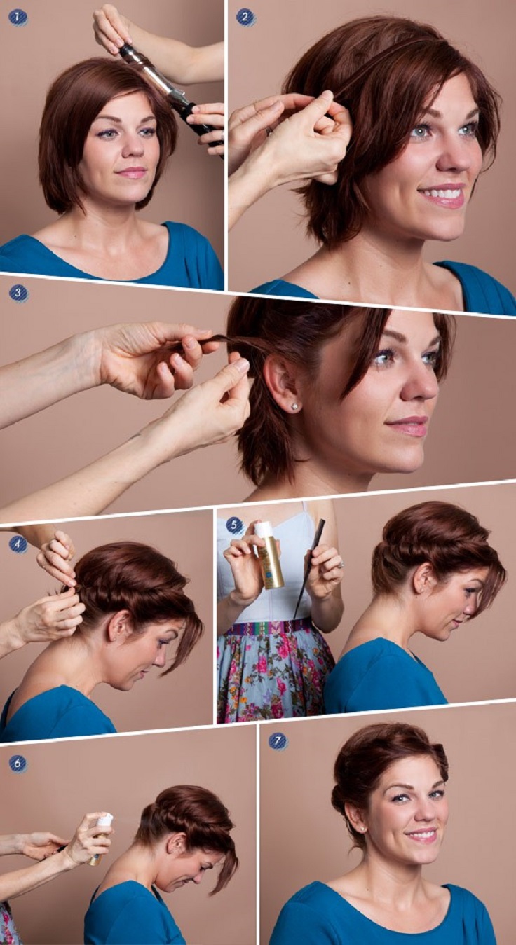 Красивые прически на короткие Красивые прически на короткие